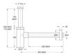 Imagen de SIFON BOTELLA/TUBULAR ABS NEGRO MATE  1 1/4 SIN VALVULA BONOMINI