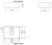 Imagen de Lavatorio apoyo rectangular 40x30 L13040 blanco DECA