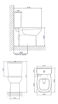 Imagen de Kit Flex inodoro + cisterna + tapa + conexiones blanco DECA