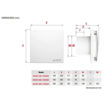 Imagen de Extractor decor 200 design 165M3-125mm vidrio/pared SOLER Y PALAU