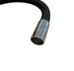 Imagen de GRIFO COCINA PARED PICO ALTO FLEXIBLE NEGRO A 20cm CROMO  DMC