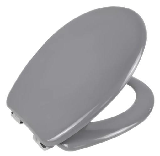 Imagen de Tapa inodoro Nórdico/Athenas herraje cromado gris plata ARYART